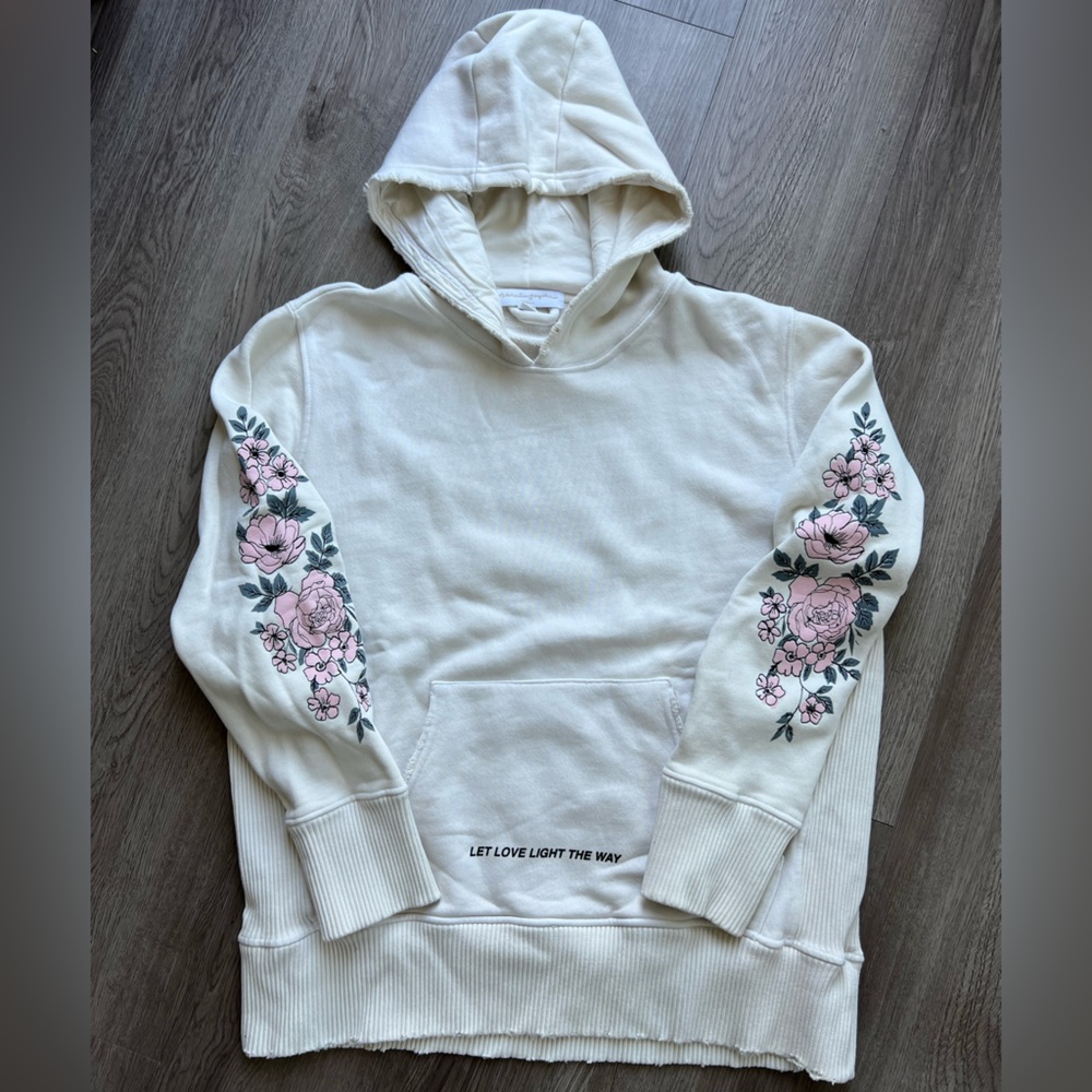 NWOT! SPIRITUAL GANGSTER off white let love light the way MLK JR sweatshirt - XS